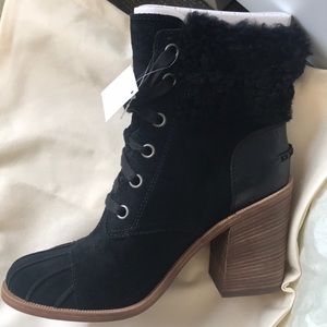 UGG Black Suede Booties